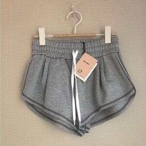 Authentic Miu Miu Gray Athletic Shorts